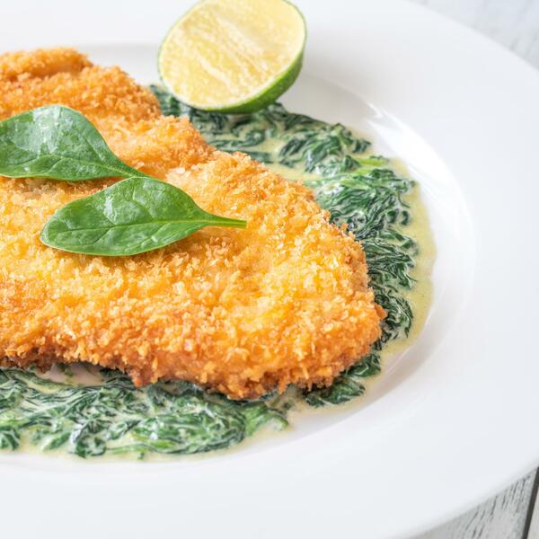 Brzi ručak - sočne šnicle sa spanaćem