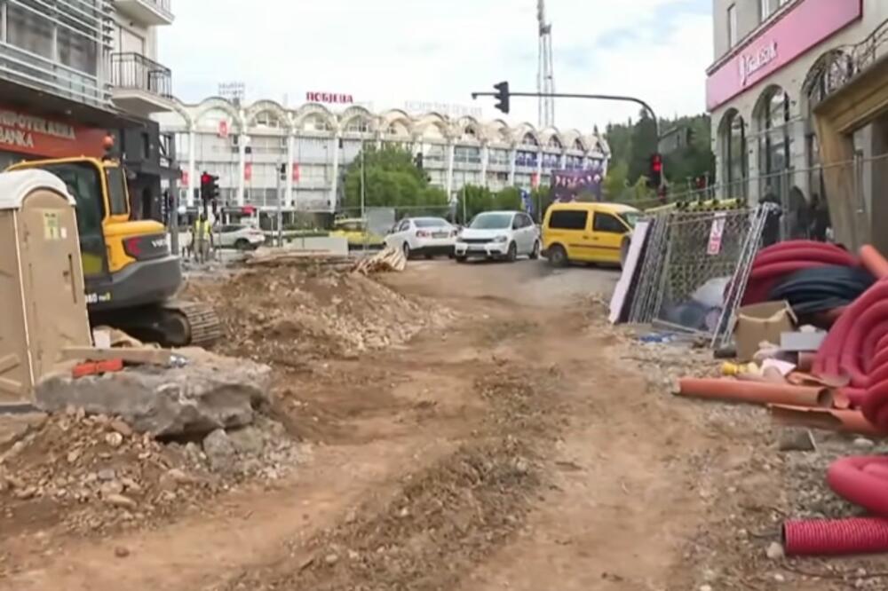 Radovi u Ulici slobode, Foto: Screenshot/TV Vijesti