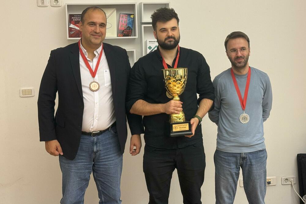 Pobjedinčko postolje: Milović, Kadrić i Đukić, Foto: ŠSCG