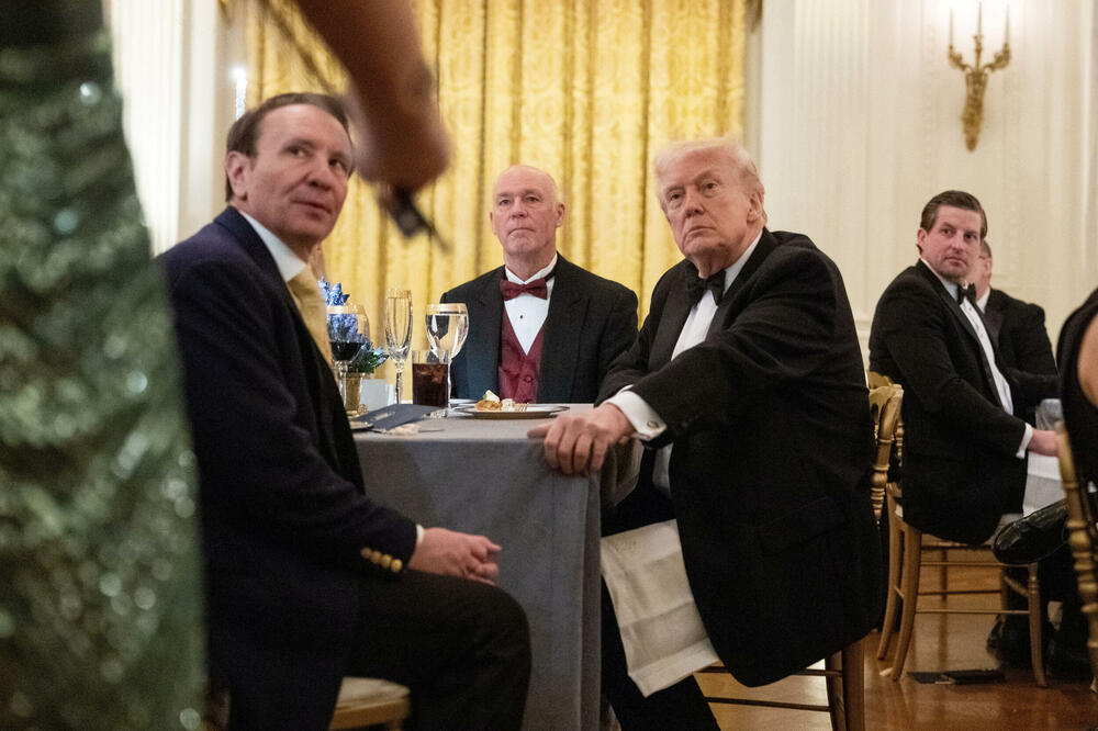 Lendri (skroz lijevo) i Tramp u Bijeloj kući, Foto: REUTERS