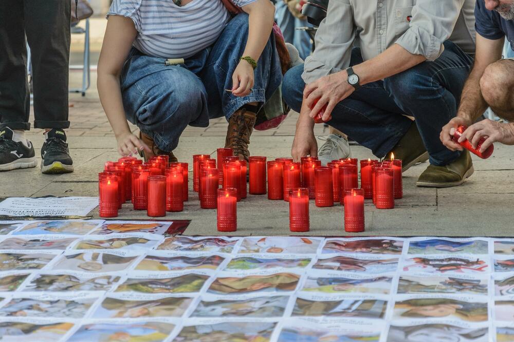 Skup u španskom gradu Logronjo u znak sjećanja na novinare ubijene u Gazi, Foto: Shutterstock