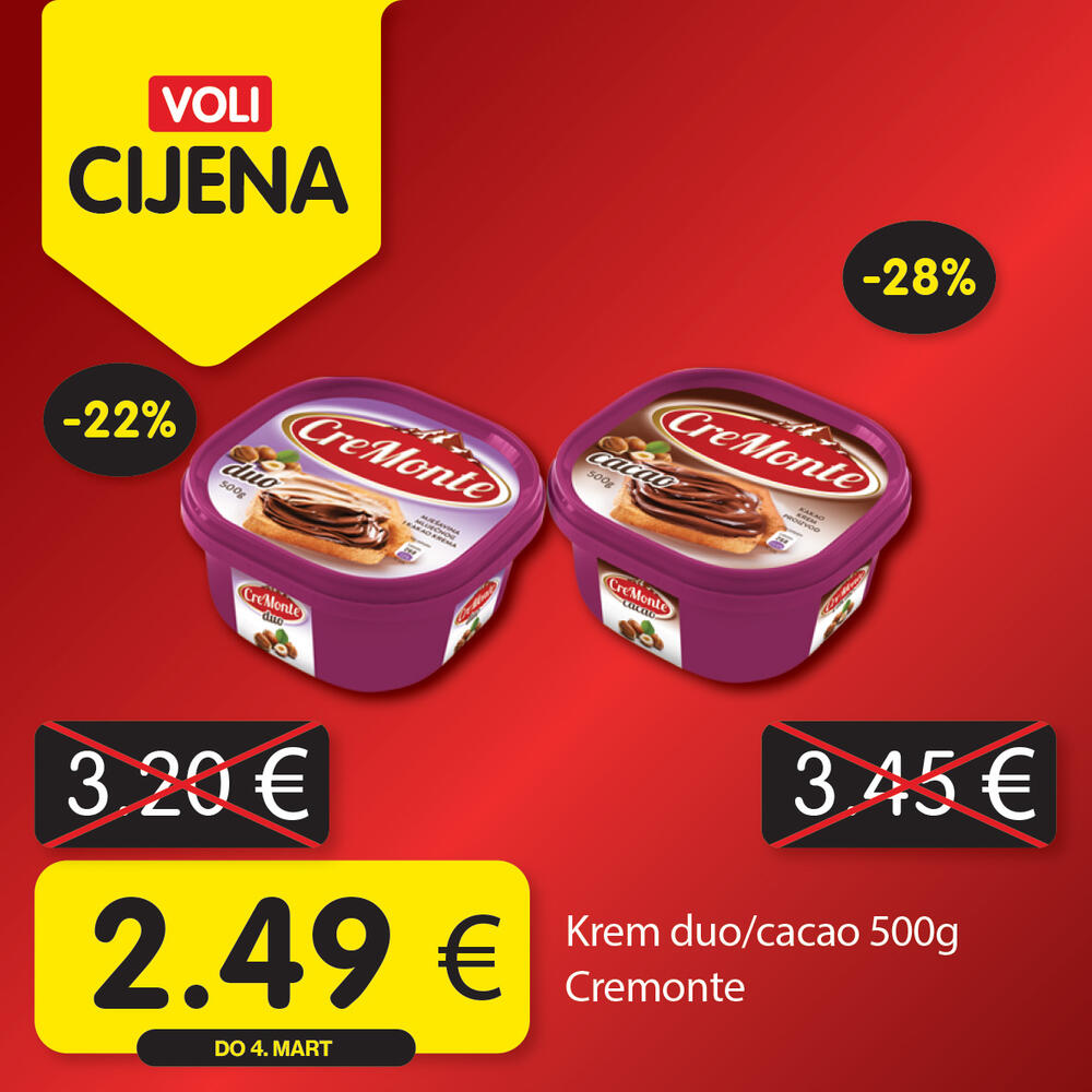 <p><em>Širok izbor proizvoda po najpovoljnijim cijenama na tržištu u svim Voli i Naš diskont marketima.</em></p>