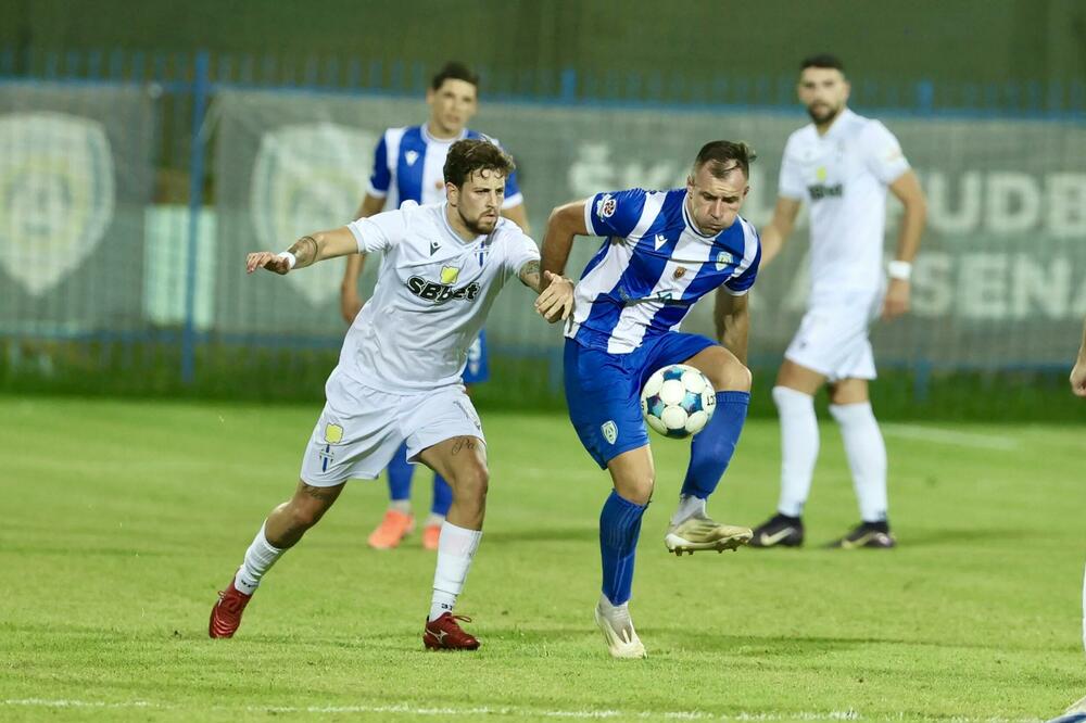 Miličković (Budućnost) i Šahman (Arsenal), Foto: FSCG