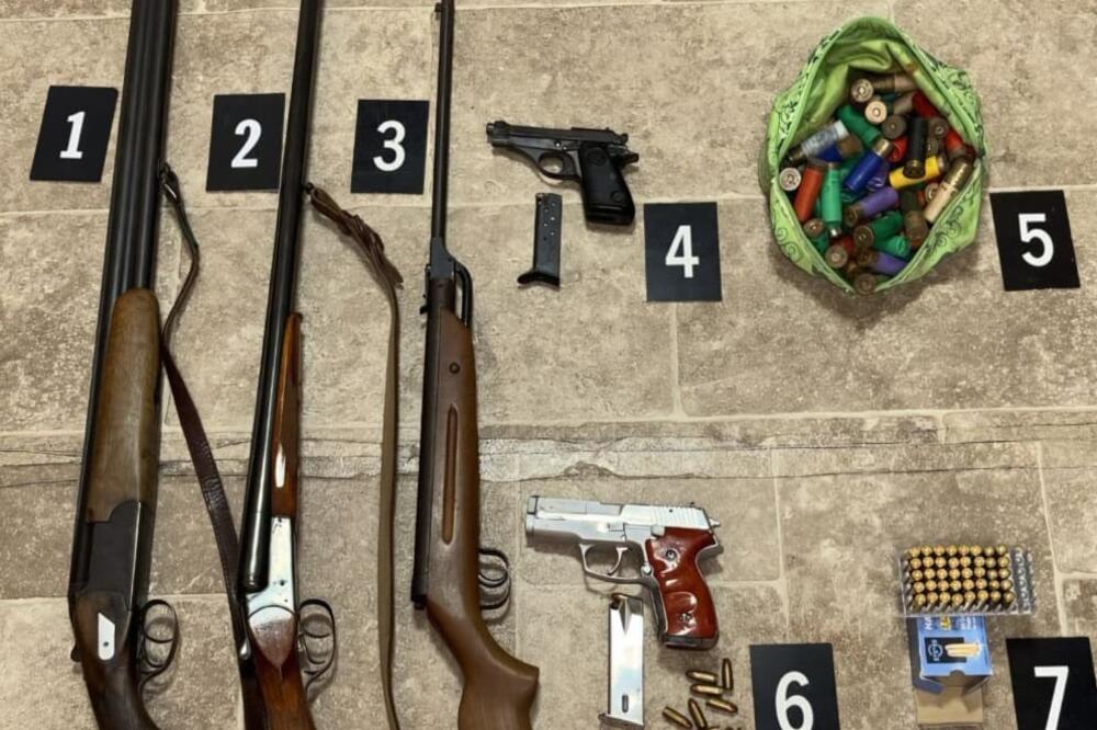 Oduzeto oružje, Foto: Uprava policije