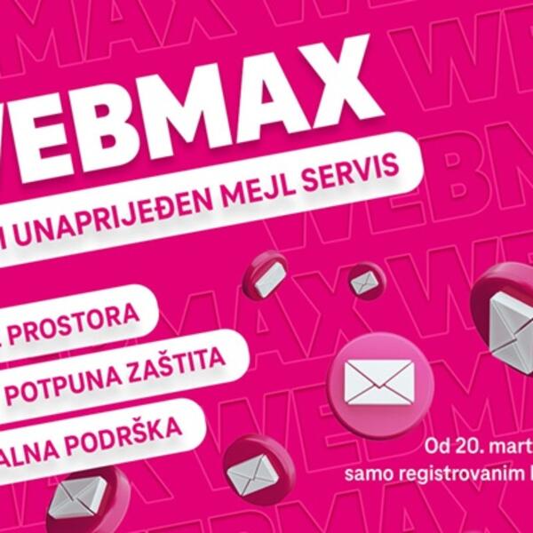 WebMax: Modernizovan e-mail servis uz viši nivo sigurnosti i...
