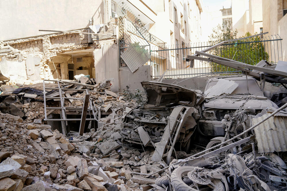 Posljedice raketnog napada u Teheranu