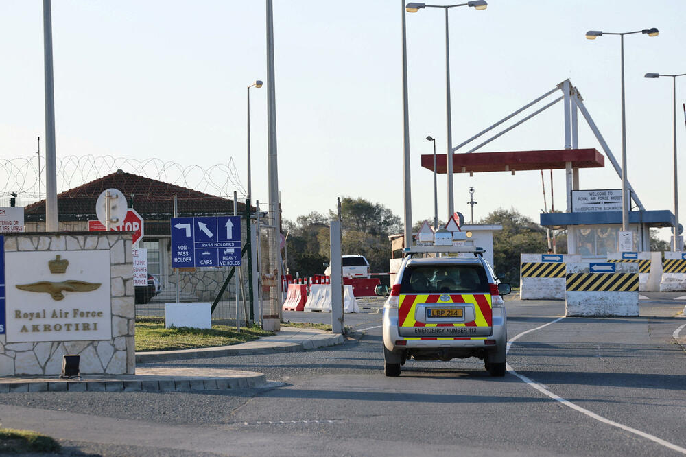 Ulaz u RAF bazu Akrotiri, britansku suverenu bazu na Kipru., Foto: Reuters