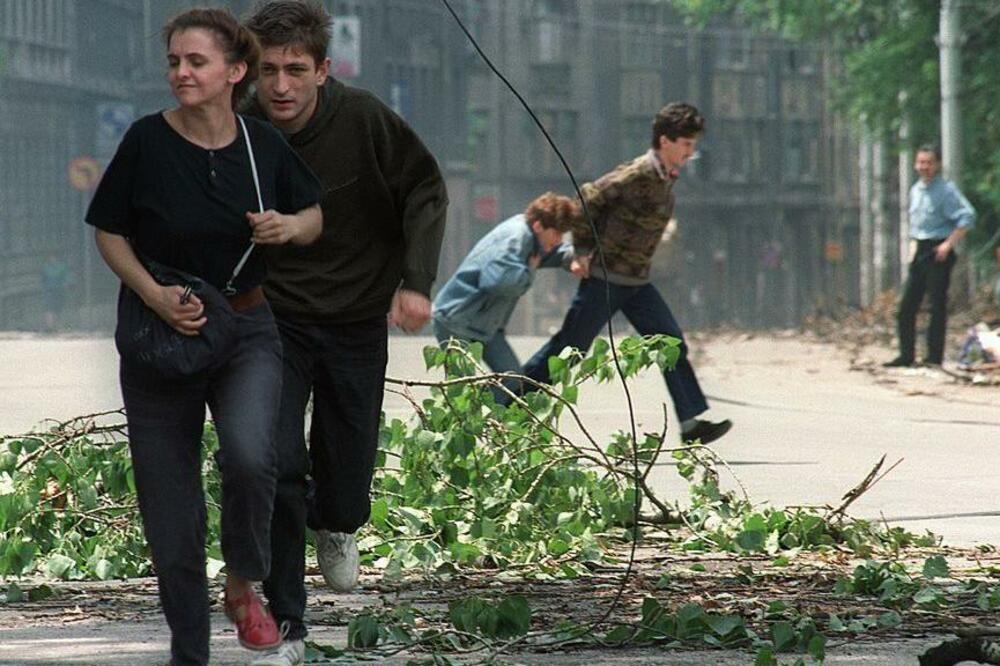 Više od 11.000 civila je ubijeno tokom opsade Sarajeva, arhivska fotografija, Foto: CHRISTOPHE SIMON/AFP