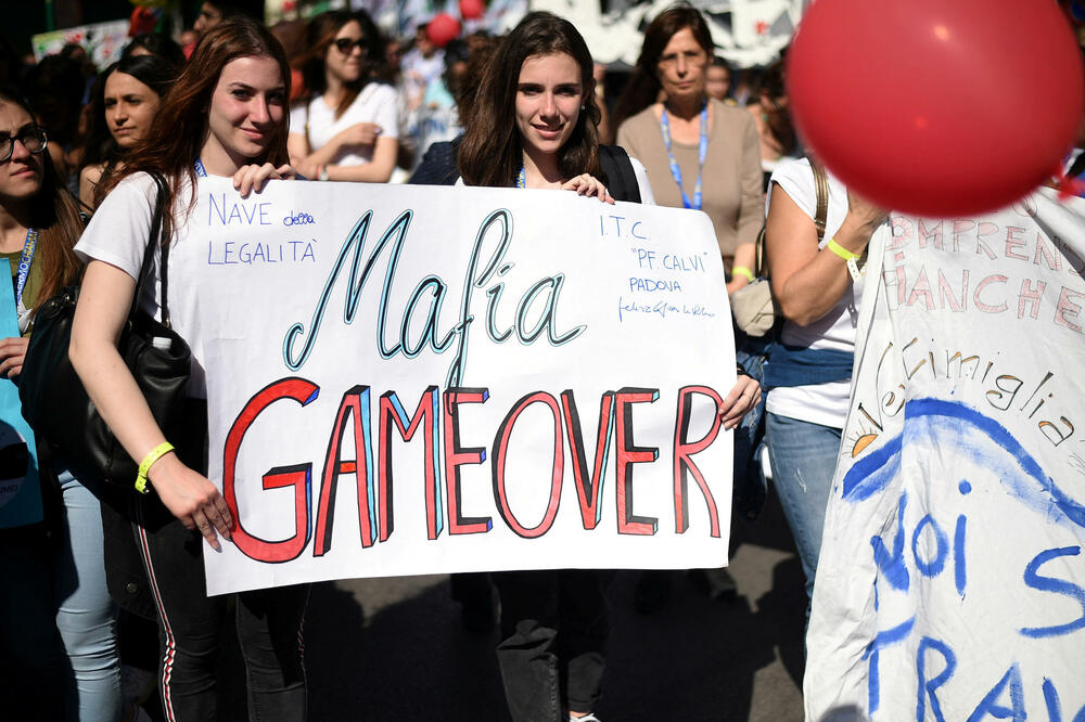 Sa marša održanog 23. maja 2019. godine povodom obilježavanja godišnjice atentata na Falkonea i Borselina, Foto: Reuters