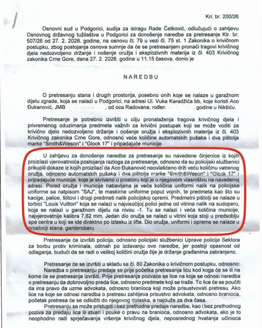 advokatski tim Đukanović