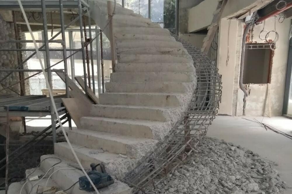 Stepenište tokom naknadnih radova, Foto: Privatna arhiva