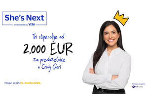 Otvoren She&rsquo;s Next 2026 finansijski konkurs &ndash; Tri stipendije od...