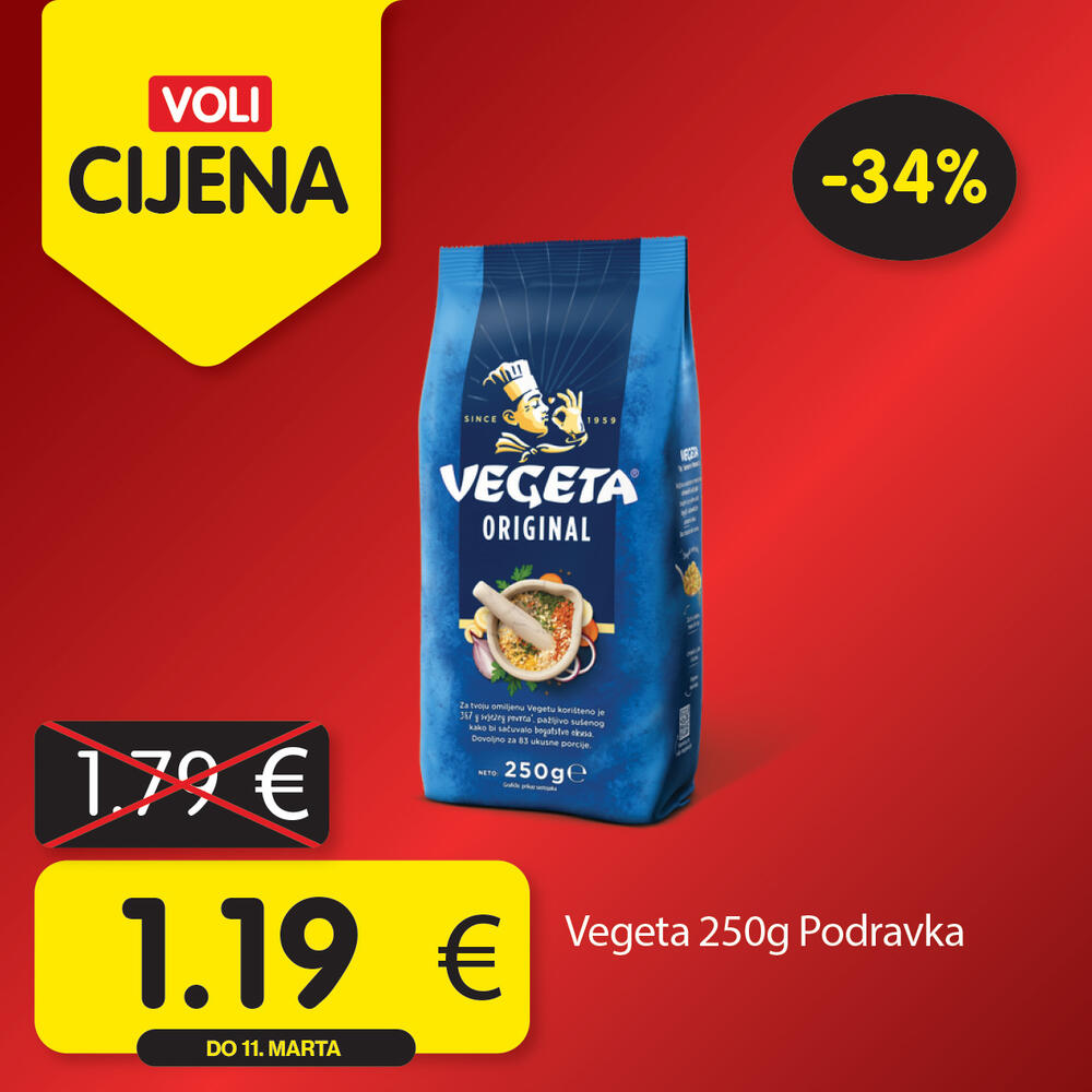 <p><em>Potražite proizvode sa specijalnom oznakom Voli cijena i uštedite vaš kućni budžet.</em></p>