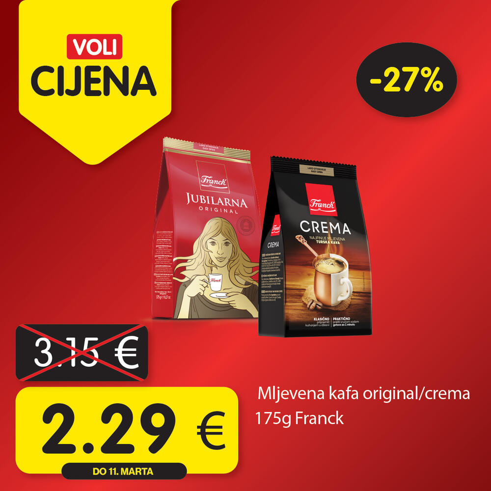 <p><em>Potražite proizvode sa specijalnom oznakom Voli cijena i uštedite vaš kućni budžet.</em></p>