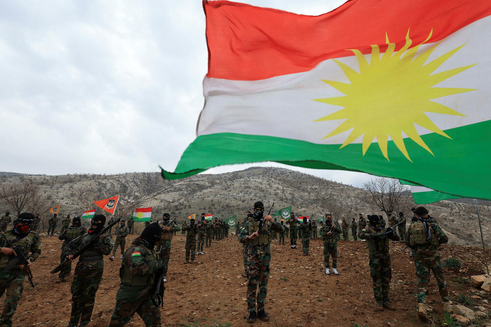 Kurdski borci na obuci, Foto: REUTERS
