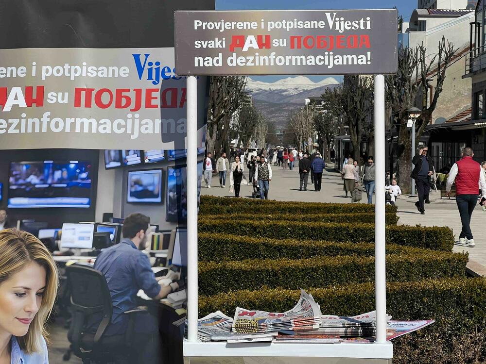 <p>"Iza svake vijesti stoje ljudi koji istražuju, pitaju, provjeravaju i preuzimaju odgovornost za ono što objave", poručeno je sa događaja na nikšićkom Trgu slobode</p>