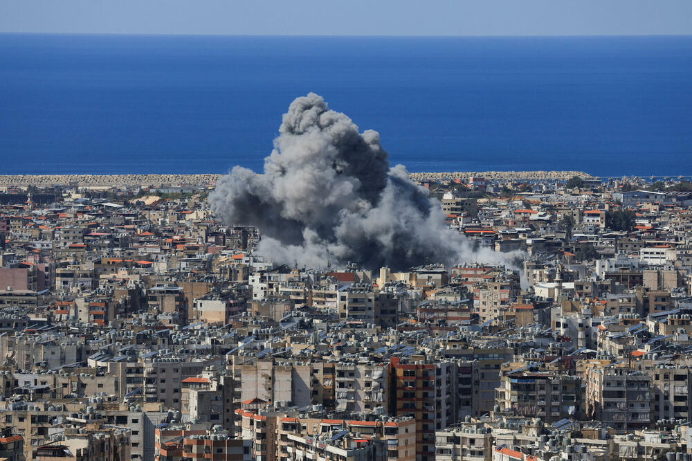 Detalj nakon jednog od napada na Bejrut, glavni grad Libana, Foto: Reuters