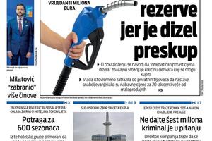 Naslovna strana "Vijesti" za 11. mart 2026.