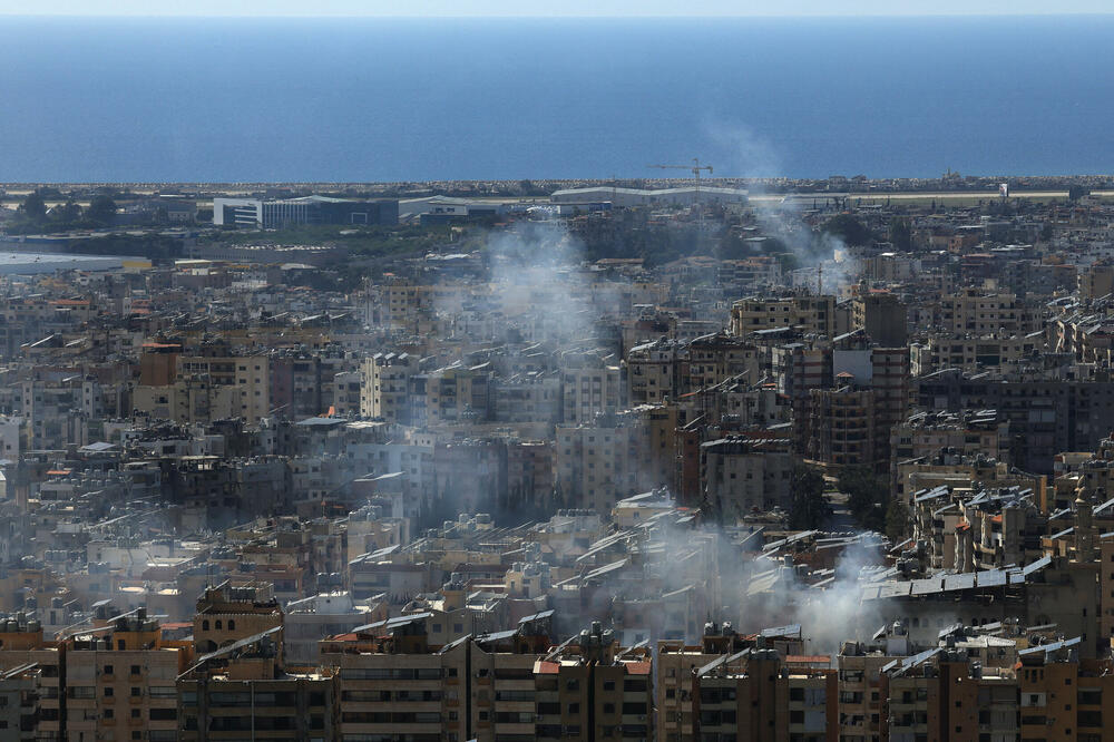 Dim se diže iznad Bejruta nakon izraelskog napada, Foto: REUTERS