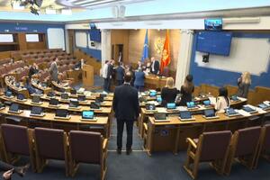 Prekinuta sjednica Skupštine, poslanici prišli Pejovićevom stolu...