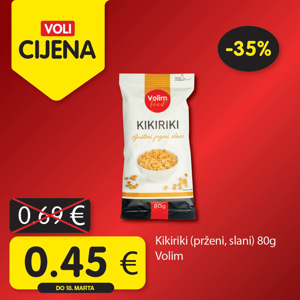 <p>Širok izbor proizvoda po najpovoljnijim cijenama na tržištu u svim Voli i Naš diskont marketima.</p>  <p> </p>