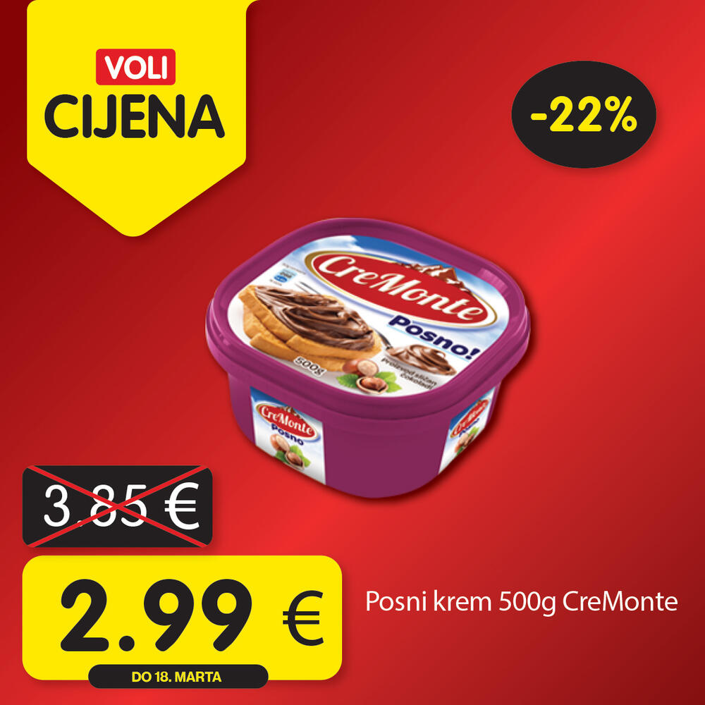 <p>Širok izbor proizvoda po najpovoljnijim cijenama na tržištu u svim Voli i Naš diskont marketima.</p>  <p> </p>