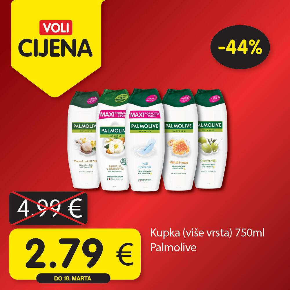 <p>Širok izbor proizvoda po najpovoljnijim cijenama na tržištu u svim Voli i Naš diskont marketima.</p>  <p> </p>