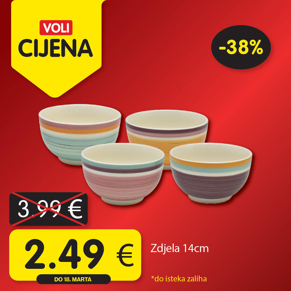 <p>Širok izbor proizvoda po najpovoljnijim cijenama na tržištu u svim Voli i Naš diskont marketima.</p>  <p> </p>