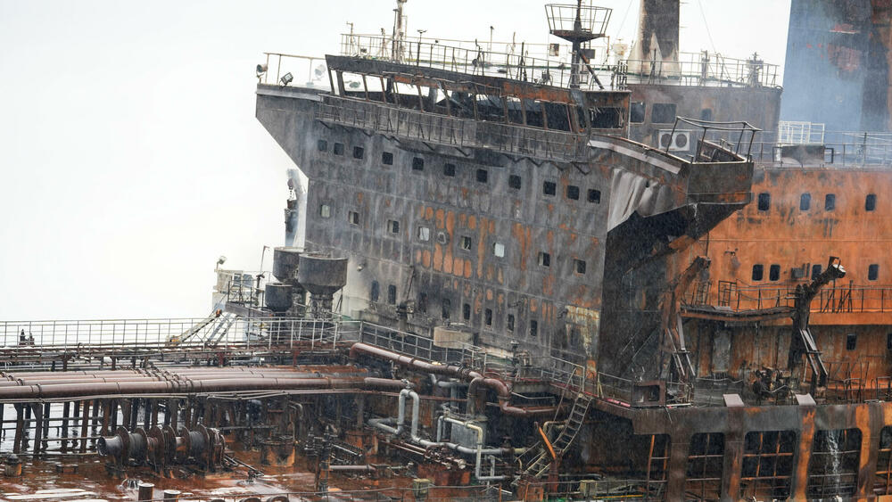 Jedan od pogođenih brodova