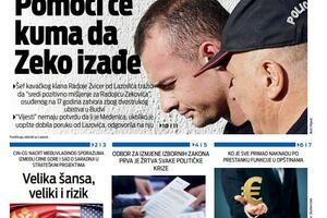 Naslovna strana "Vijesti" za 16. mart 2026.