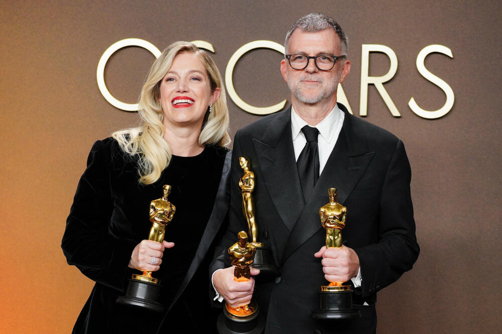 Producentkinja filma 'Jedna bitka za drugom' Sara Marfi i reditelj Pol Tomas Anderson