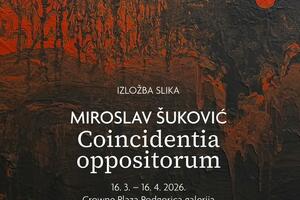 Između čađi i pozlate: Izložba slika Miroslava Mira Šukovića biće...