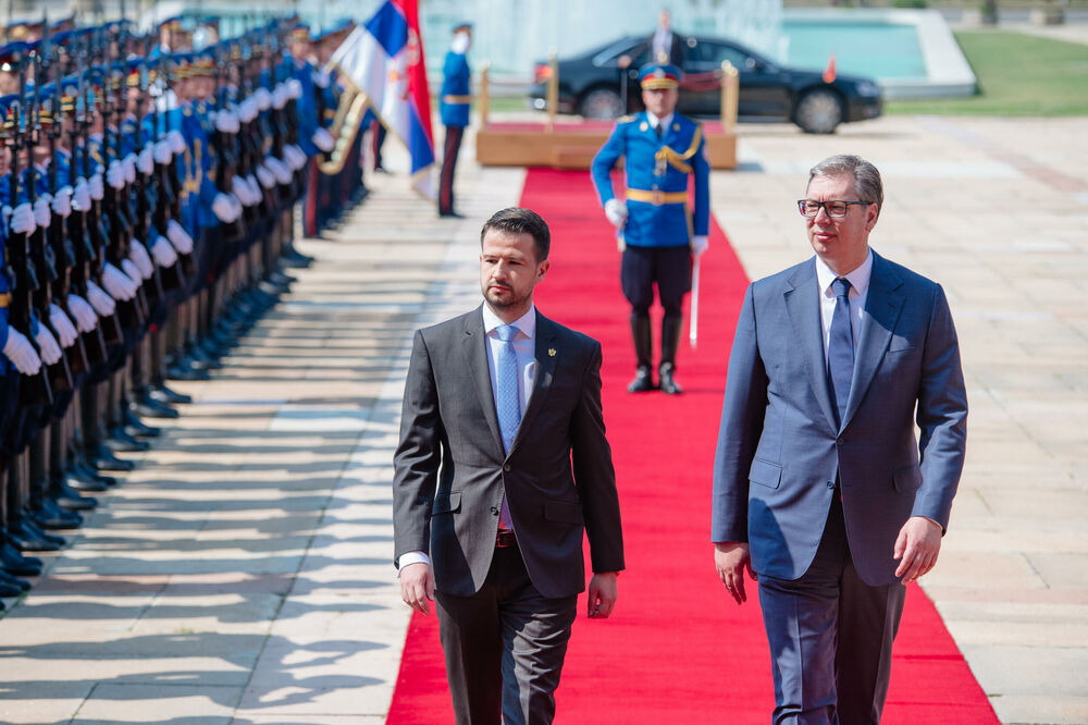 Predsjednici Crne Gore i Srbije: Milatović i Vučić