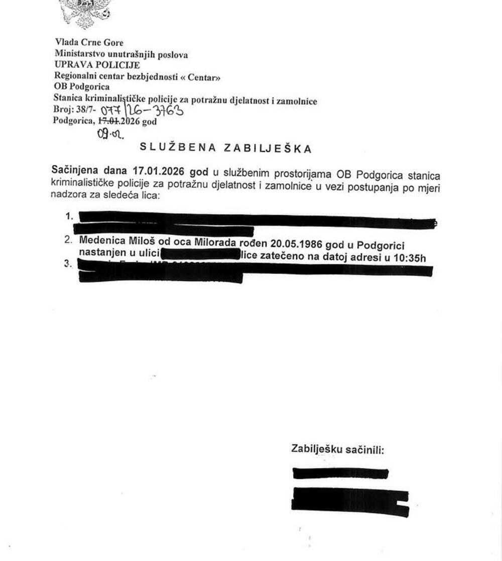<p>"Gotovo dva mjeseca nakon bjekstva Miloša Medenice, javnost i dalje nema odgovor na najosnovnije pitanje &ndash; ko je odgovoran što je lice pod mjerom nadzora uspjelo da pobjegne. Osim sastanka u kabinetu premijera gdje su se čelnici izvršne i sudske vlasti 'dogovorili' da je za bjekstvo Medenice 'kriv sistem', do danas nemamo adekvatan odgovor o institucionalnoj odgovornosti za bezbjednosni propust ovakvih razmjera"</p>