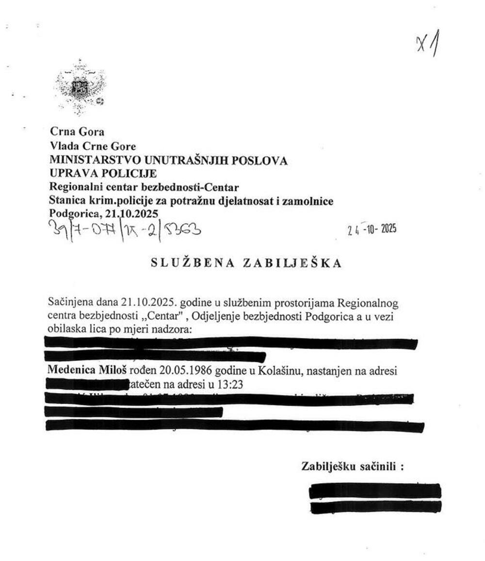 <p>"Gotovo dva mjeseca nakon bjekstva Miloša Medenice, javnost i dalje nema odgovor na najosnovnije pitanje &ndash; ko je odgovoran što je lice pod mjerom nadzora uspjelo da pobjegne. Osim sastanka u kabinetu premijera gdje su se čelnici izvršne i sudske vlasti 'dogovorili' da je za bjekstvo Medenice 'kriv sistem', do danas nemamo adekvatan odgovor o institucionalnoj odgovornosti za bezbjednosni propust ovakvih razmjera"</p>