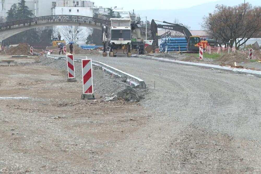 Radovi na bulevaru, Foto: Screenshot/TV Vijesti