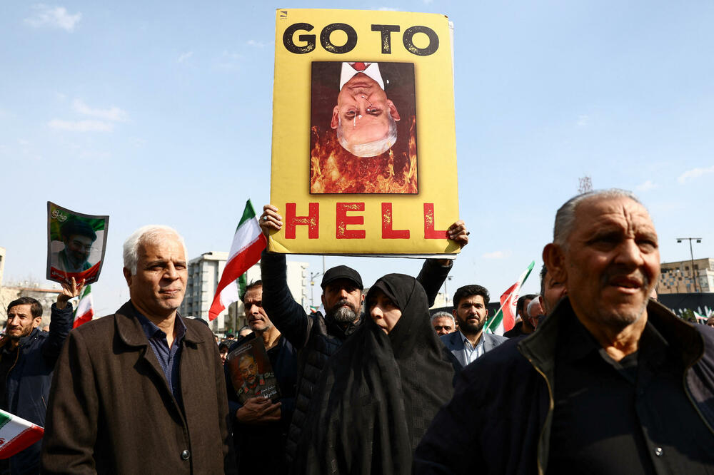 Sa sahrane iranskog bezbjednosnog šefa Alija Laridžanija u Teheranu - Foto: Rojters, Foto: Rojters