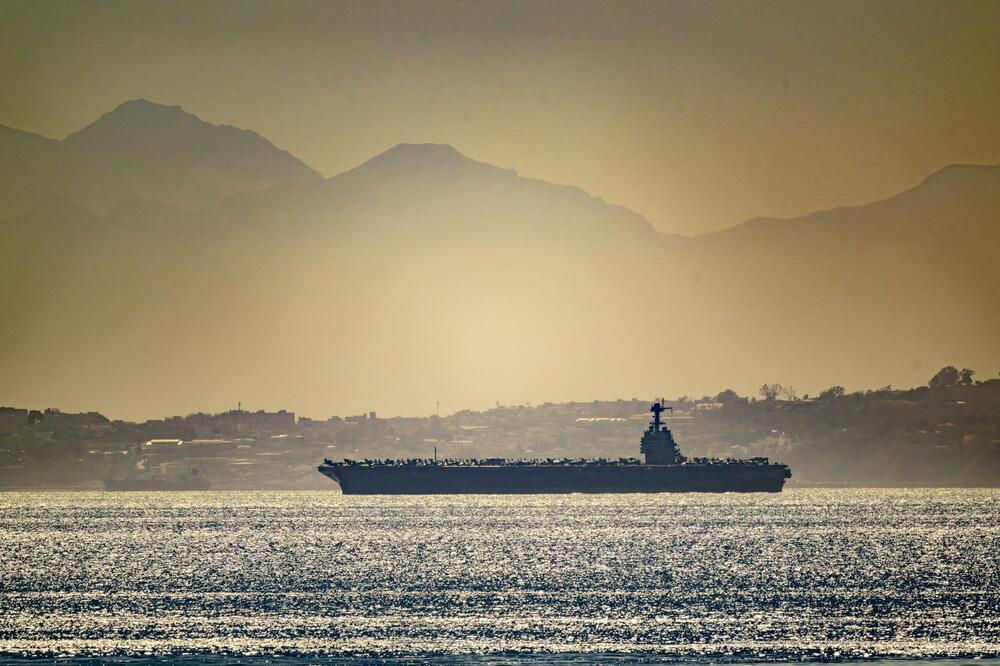 Američki nosač aviona u vodama Sredozemnog mora, Foto: Rojters