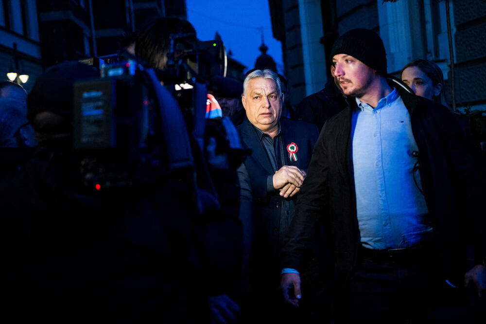 Orban na predizbornom mitingu u Kapošvaru, Foto: Reuters