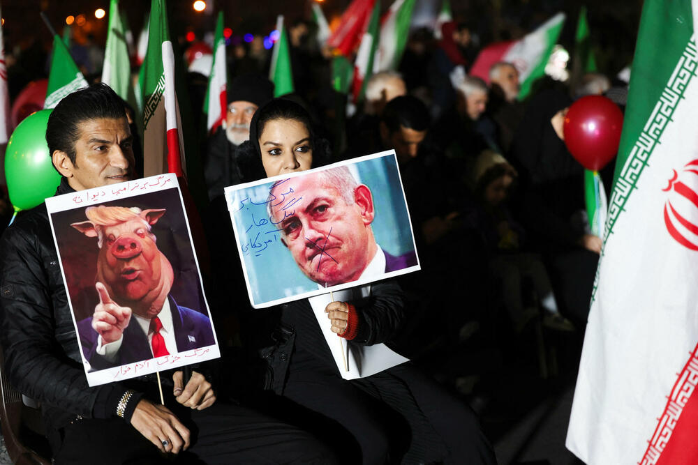 ¸Antiamerički i antiizraelski protesti u Teheranu 17. marta