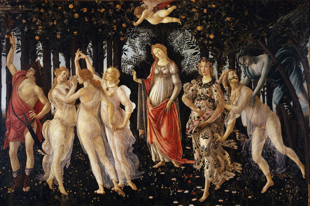 &ldquo;Primavera&rdquo;, Botičeli, oko 1482., Foto: Wikipedia