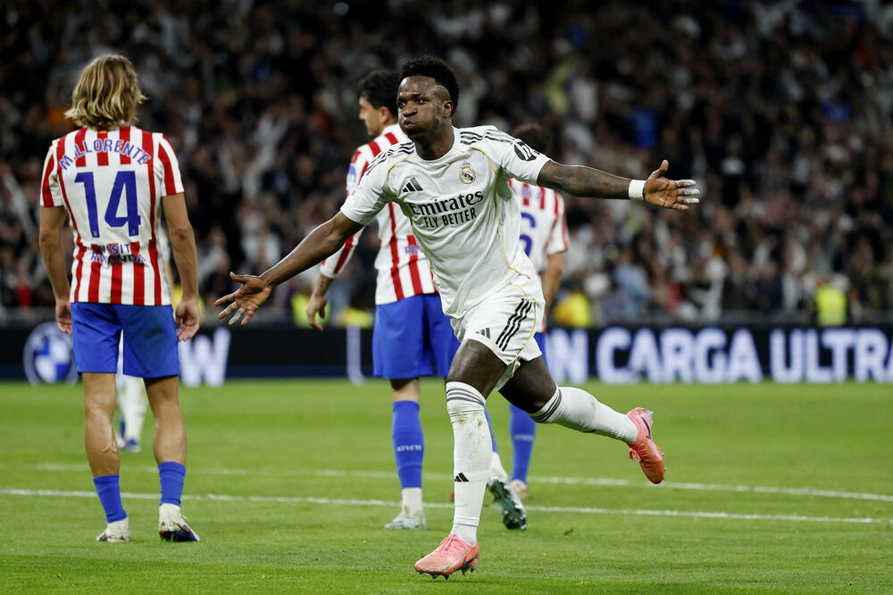 Vinisijus proslavlja gol, Foto: Reuters