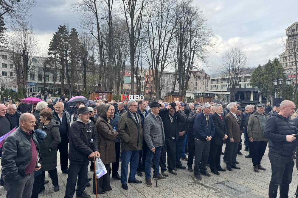 Sa protesta u Bijelom Polju, Foto: Jadranka Ćetković