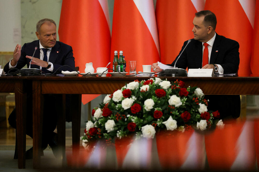 Tusk i Navrocki, Foto: REUTERS
