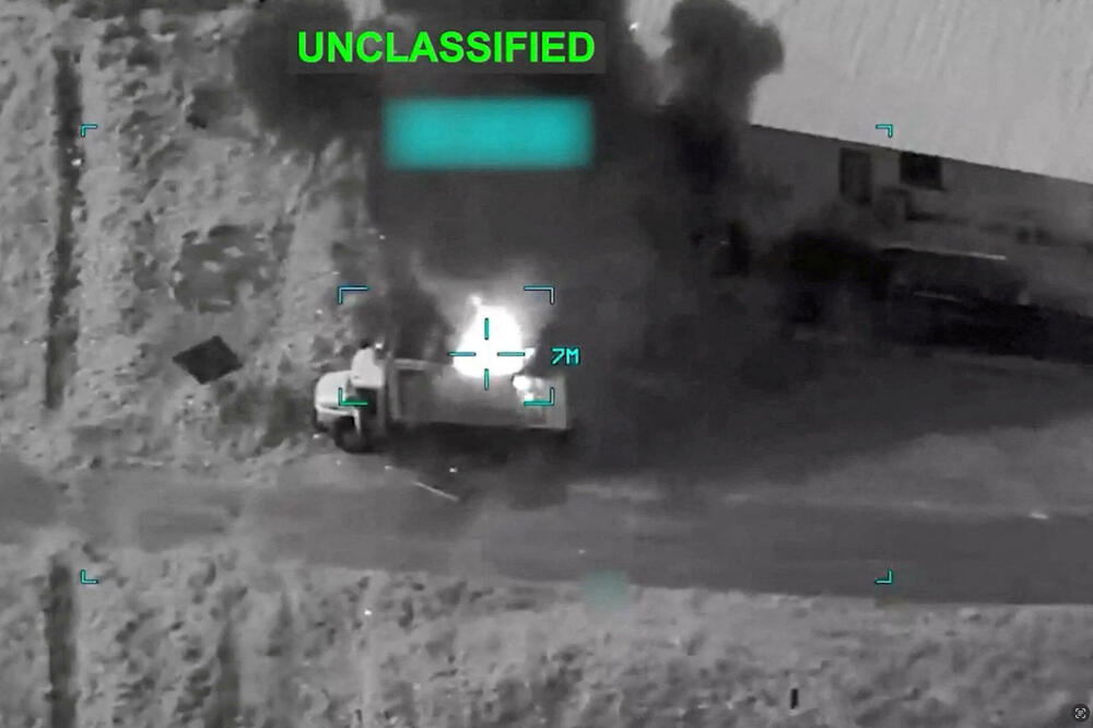 Prikaz uništenja iranskog vozila, Foto: REUTERS