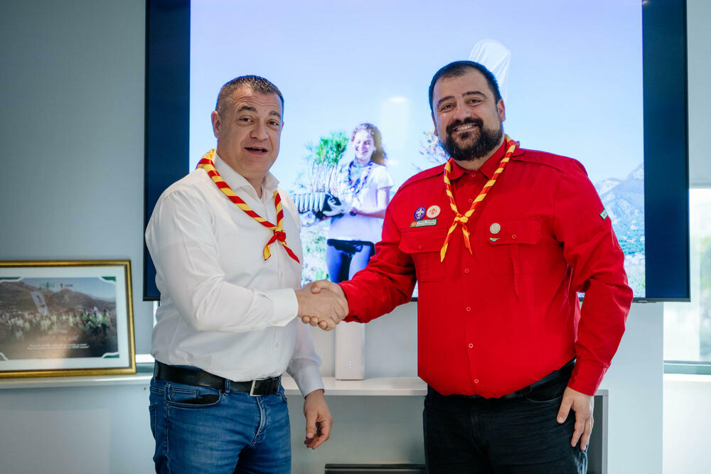 Peko Vukadinović, Savez izviđača Crne Gore