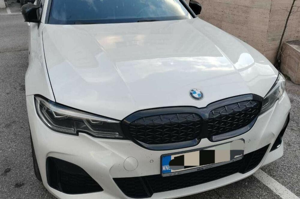 BMW koji je vozio Šaković, Foto: Uprava policije