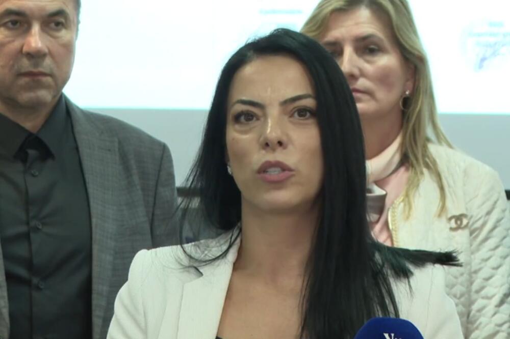 Ivana Mihajlović na konferenciji za medije, Foto: Screenshot/TV Vijesti