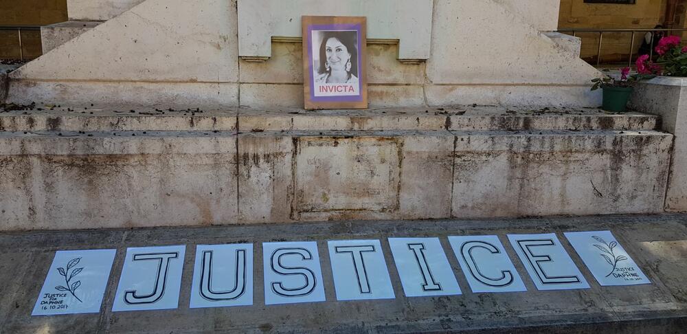 Sa proslogodišnjeg Memorijala za Dafne ispred katedrale Svetog Jovana u centru Valete
