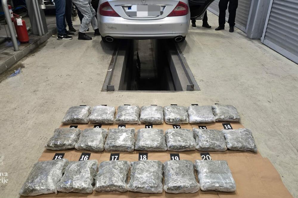 Zaplijenjena droga, Foto: Uprava policije